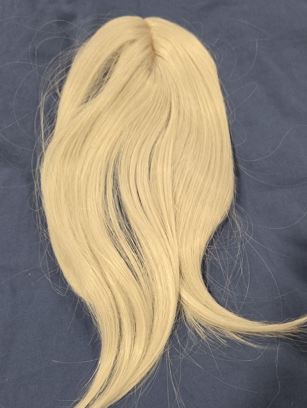 Gray Clip-In Hair Topper – Natural Light Gray